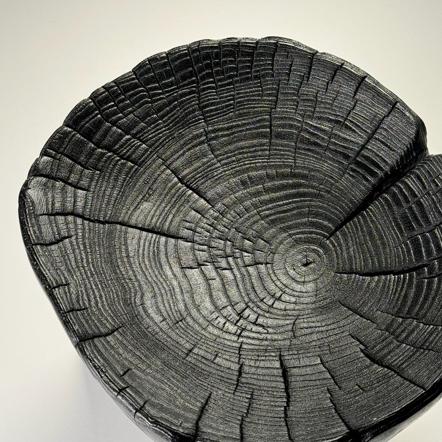 Charred Ash Three Legged Bowl