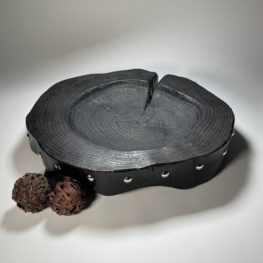 Large Yakisugi Cedar Centrepiece ‘20 Years of Growth’